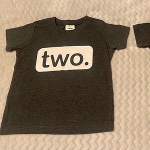 Two Graphic T-Shirt - Black